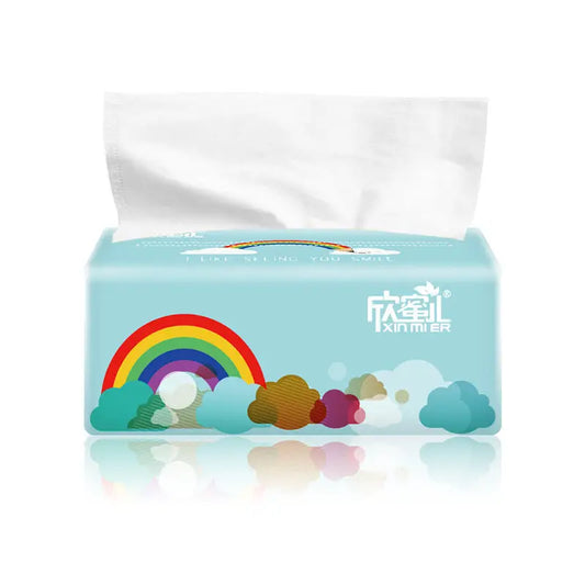 Rainbow Pumping Paper 3 Layers 300 Sheets Of Log Paper Towel Household Facial Tissue Paper Napkin Household Toilet Paper Wholesale 100 Pumping - Beyond Trends Hub 