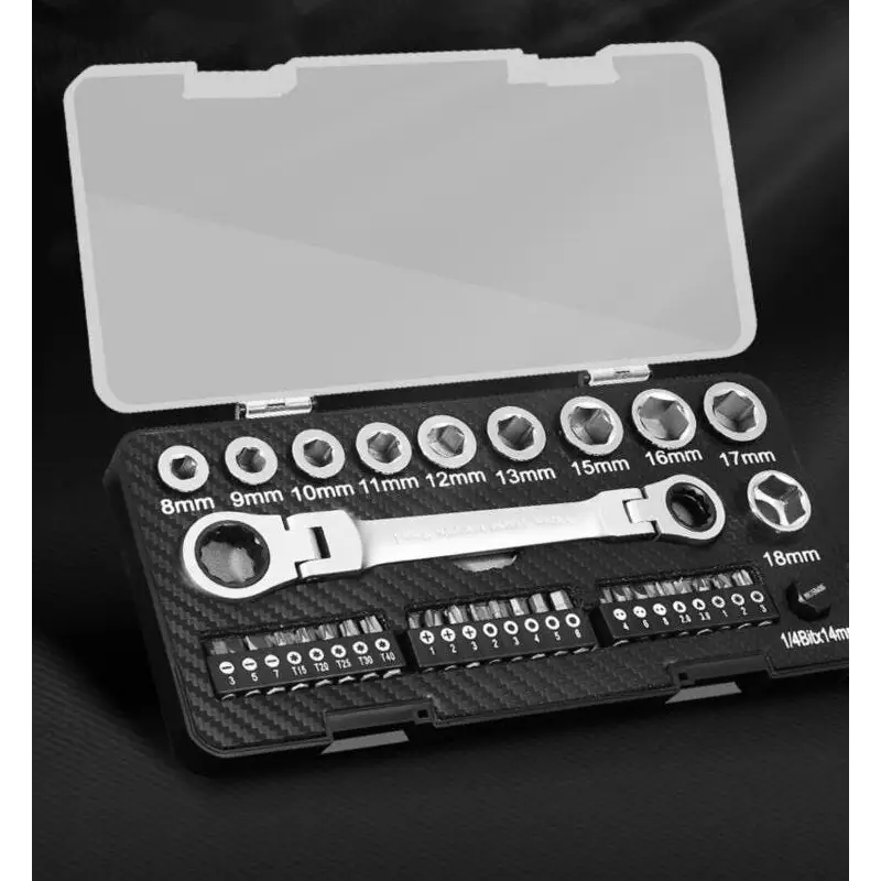 Ratchet Wrench Set Sleeve Screwdriver Set Amazon Ebay Tools Hot Selling Product Multi-function Two-way Ratchet Beyond Trends Hub