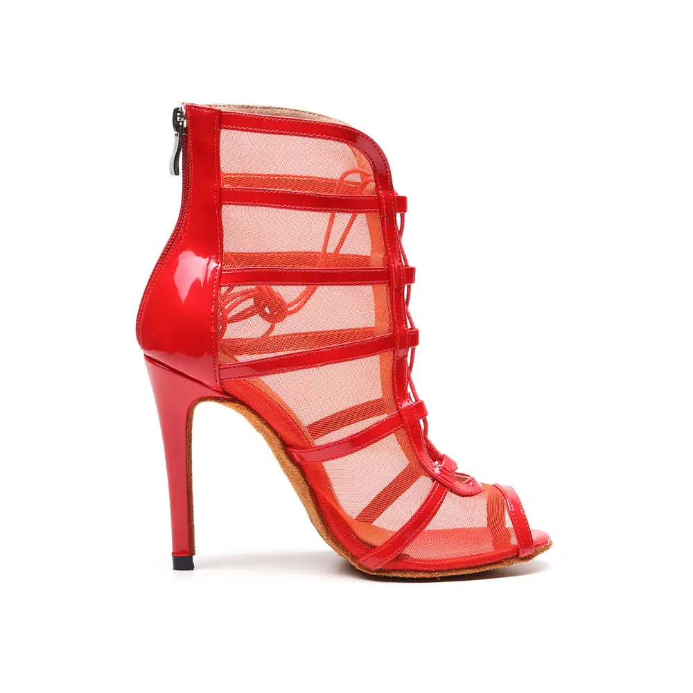 Red Modern High Heel Latin Dance Shoes Beyond Trends Hub