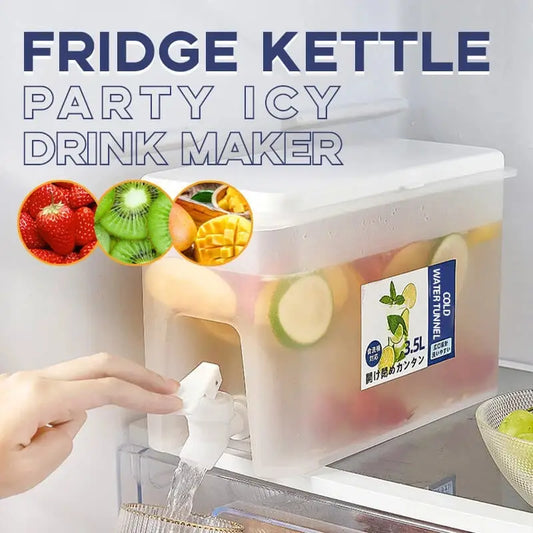 Refrigerator Storage Jars Large Capacity Cold Water Kettle With Faucet Household Storage Plastic Lemonade Bottle Container Beyond Trends Hub