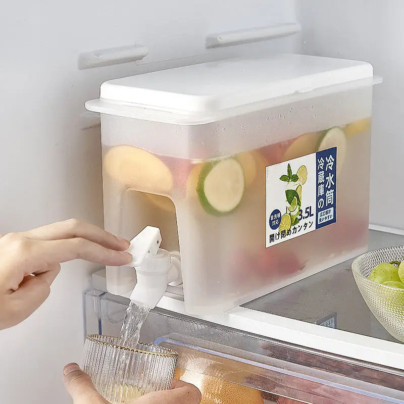Refrigerator Storage Jars Large Capacity Cold Water Kettle With Faucet Household Storage Plastic Lemonade Bottle Container Beyond Trends Hub