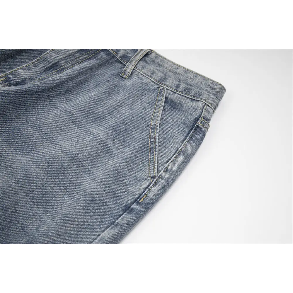 Ripped Denim Trousers For Men And Women