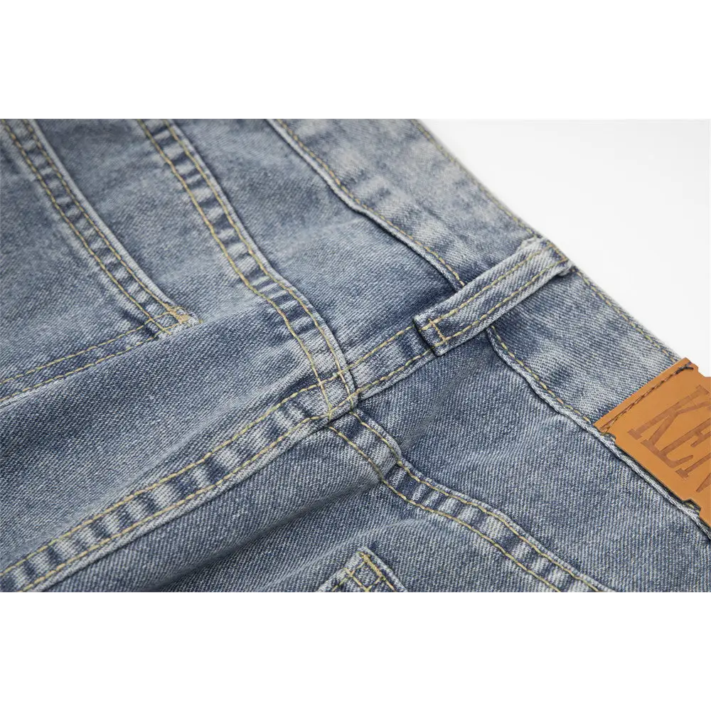 Ripped Denim Trousers For Men And Women