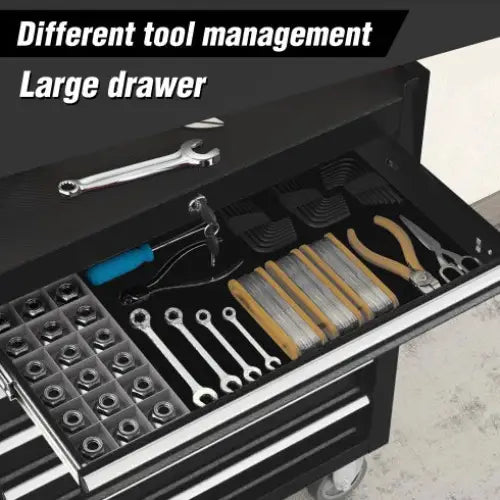 Rolling Tool Chest With 7-Drawer Tool Box With Wheels Multifunctional Tool Cart Mechanic Tool Storage Cabinet