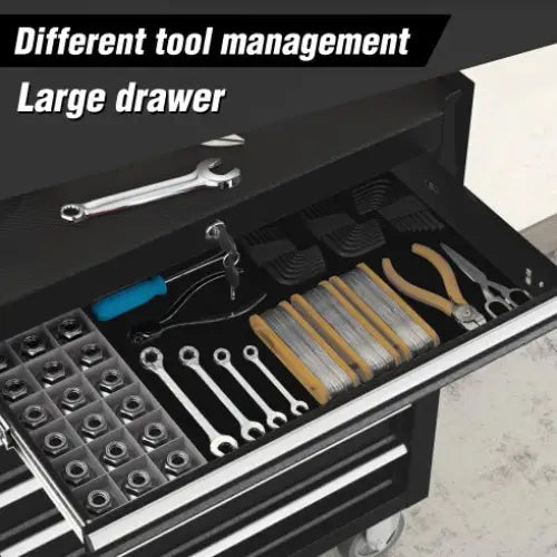 Rolling Tool Chest With 7-Drawer Tool Box With Wheels Multifunctional Tool Cart Mechanic Tool Storage Cabinet