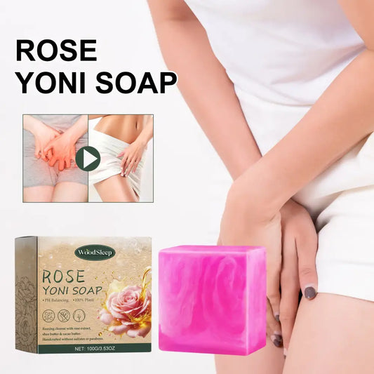 Rose Soap For Women’s Skin Care And Bath Cleanses Odors Relieves Physical Discomfort And Relieves Itching - Rose soap