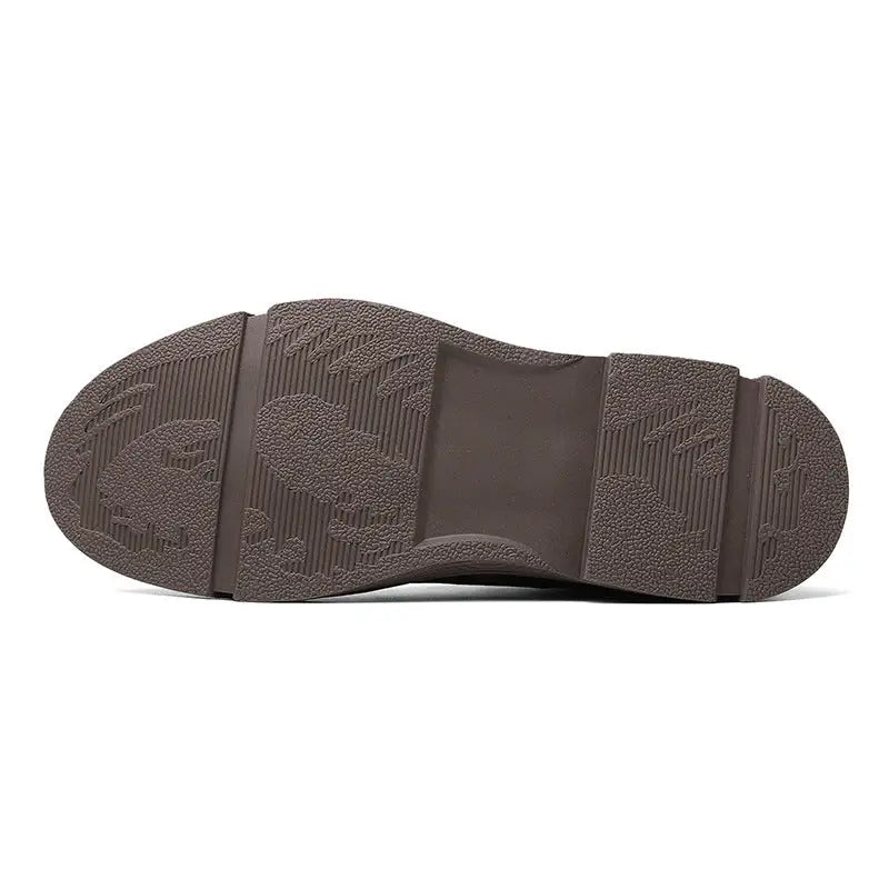 Round Toe Top Layer Cowhide Casual Men's Leather Boots Beyond Trends Hub