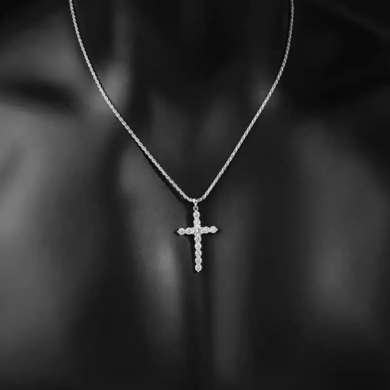 S925 Sterling Silver Cross Necklace for Men and Women Beyond Trends Hub