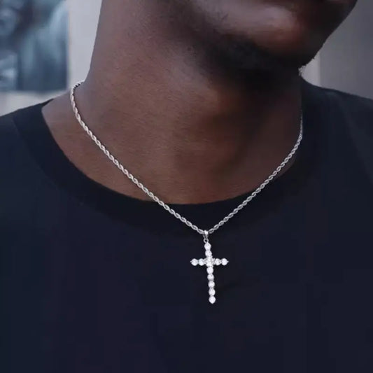 S925 Sterling Silver Cross Necklace for Men and Women Beyond Trends Hub