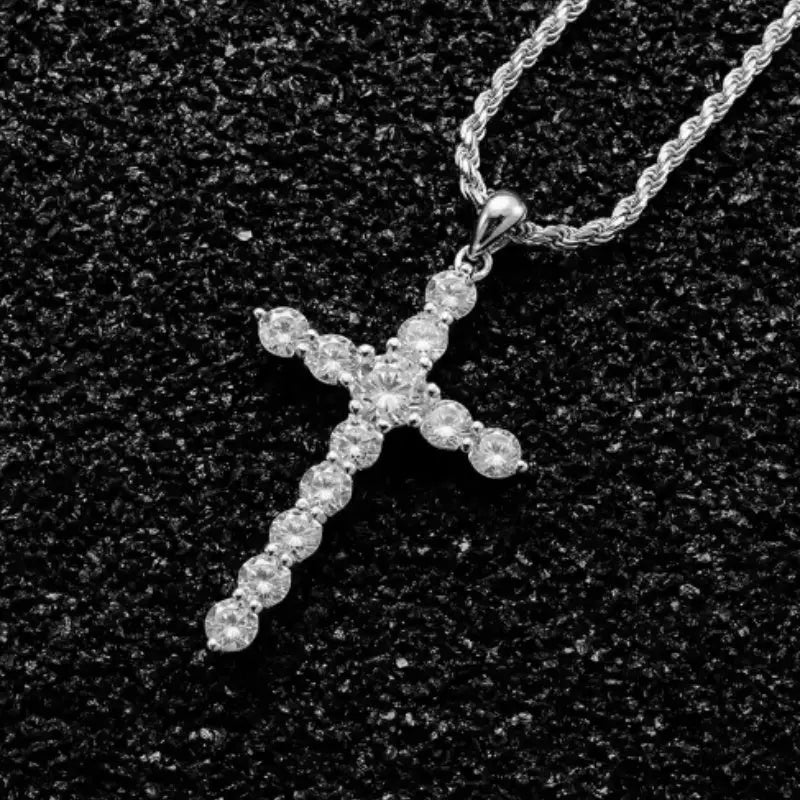 S925 Sterling Silver Cross Necklace for Men and Women Beyond Trends Hub