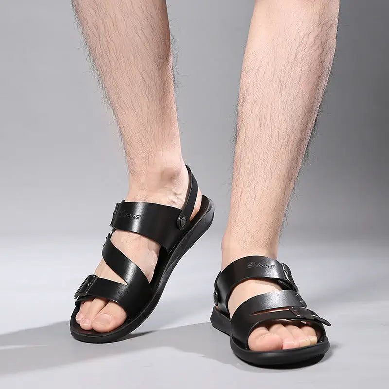 Sandals Men Casual Comfortable Barefoot Buckle Shoes Beyond Trends Hub