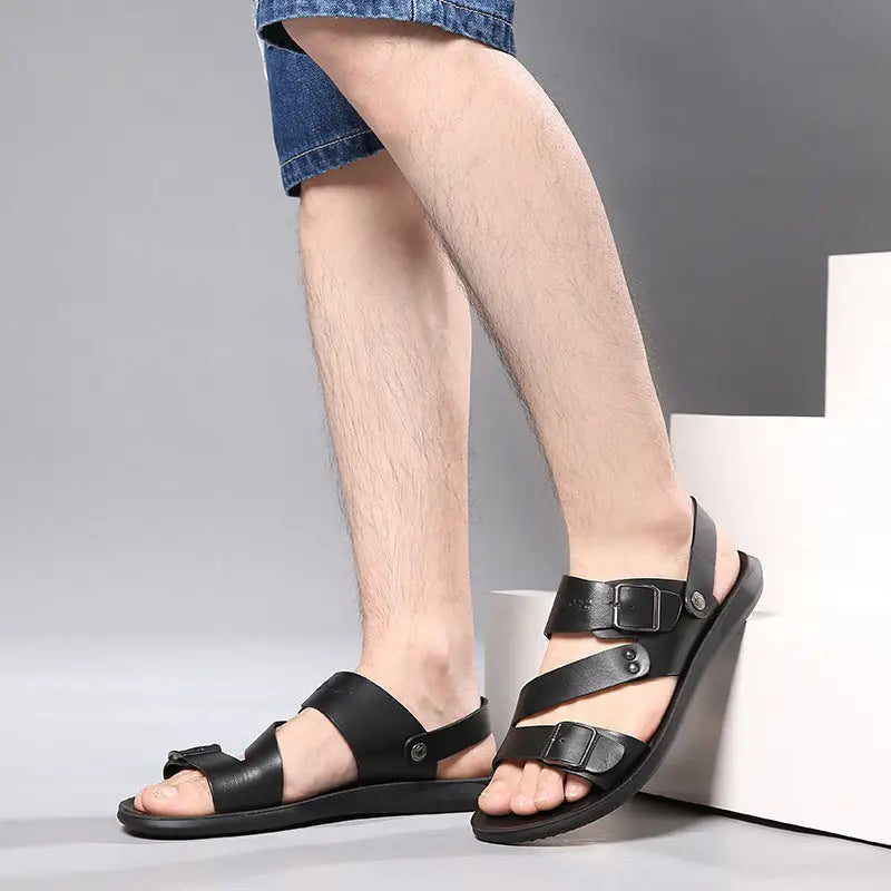 Sandals Men Casual Comfortable Barefoot Buckle Shoes Beyond Trends Hub