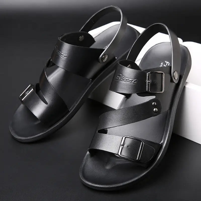 Sandals Men Casual Comfortable Barefoot Buckle Shoes Beyond Trends Hub