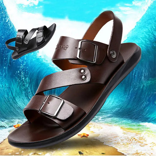 Sandals Men Casual Comfortable Barefoot Buckle Shoes Beyond Trends Hub