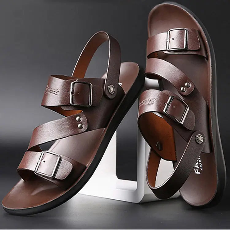 Sandals Men Casual Comfortable Barefoot Buckle Shoes Beyond Trends Hub