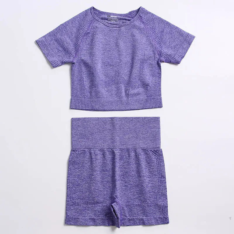 Seamless Knitted Yoga Clothes Women - Beyond Trends Hub 