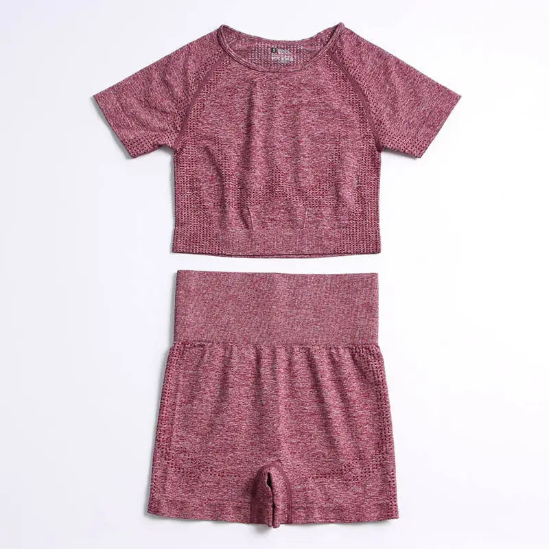 Seamless Knitted Yoga Clothes Women - Beyond Trends Hub 