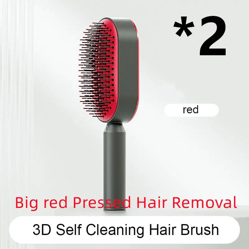 Self Cleaning Hair Brush For Women One-key Cleaning Hair Loss Airbag Massage Scalp Comb Anti-Static Hairbrush Beyond Trends Hub