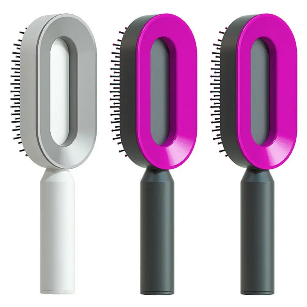 Self Cleaning Hair Brush For Women One-key Cleaning Hair Loss Airbag Massage Scalp Comb Anti-Static Hairbrush Beyond Trends Hub