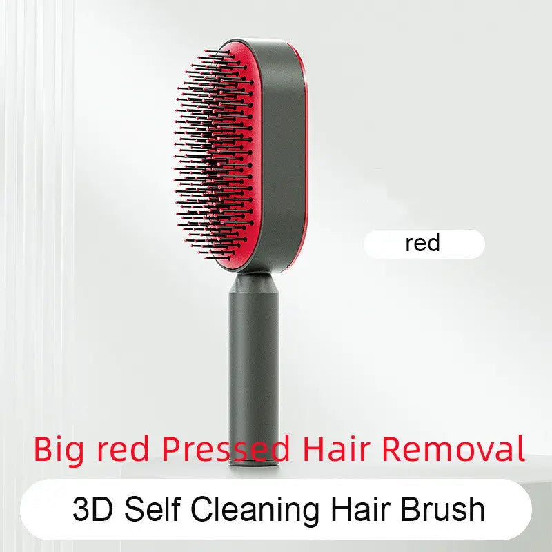 Self Cleaning Hair Brush For Women One-key Cleaning Hair Loss Airbag Massage Scalp Comb Anti-Static Hairbrush Beyond Trends Hub