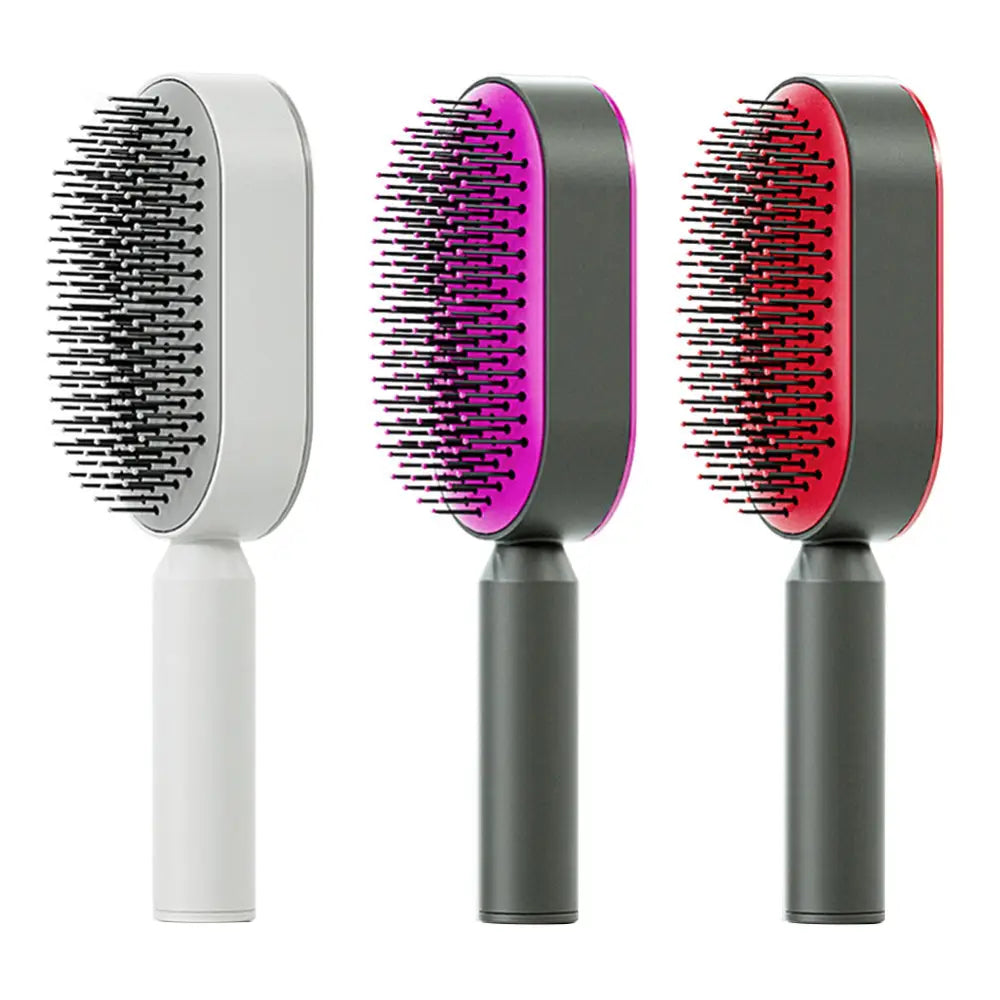 Self Cleaning Hair Brush For Women One-key Cleaning Hair Loss Airbag Massage Scalp Comb Anti-Static Hairbrush Beyond Trends Hub