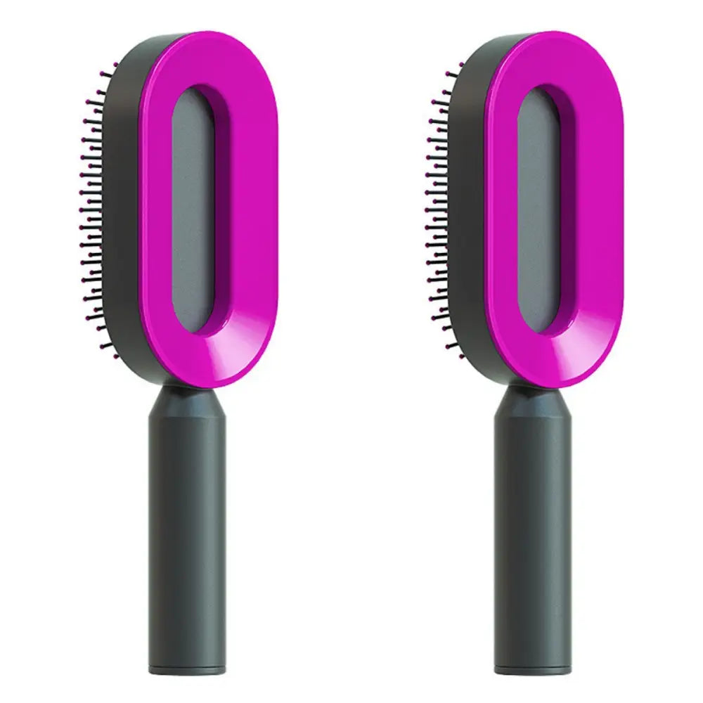 Self Cleaning Hair Brush For Women One-key Cleaning Hair Loss Airbag Massage Scalp Comb Anti-Static Hairbrush Beyond Trends Hub