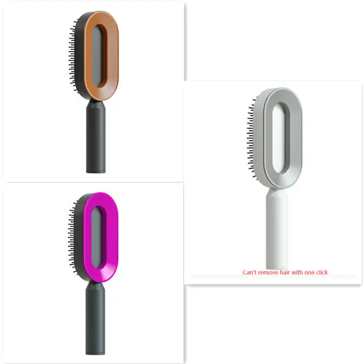 Self Cleaning Hair Brush For Women One-key Cleaning Hair Loss Airbag Massage Scalp Comb Anti-Static Hairbrush Beyond Trends Hub