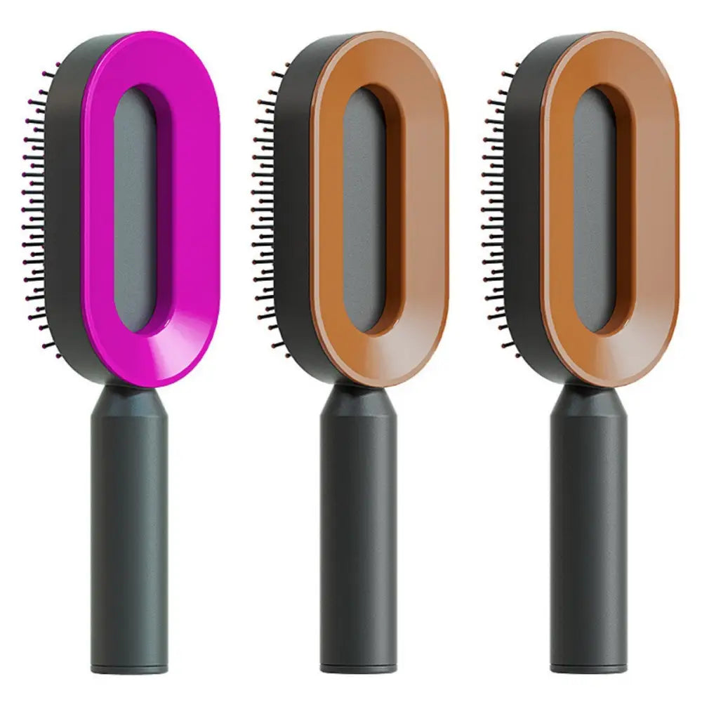 Self Cleaning Hair Brush For Women One-key Cleaning Hair Loss Airbag Massage Scalp Comb Anti-Static Hairbrush Beyond Trends Hub