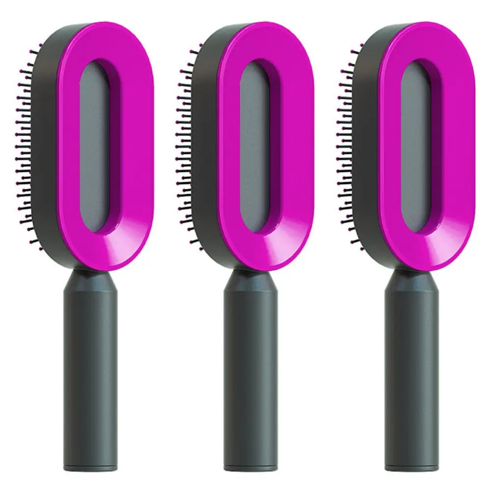Self Cleaning Hair Brush For Women One-key Cleaning Hair Loss Airbag Massage Scalp Comb Anti-Static Hairbrush Beyond Trends Hub