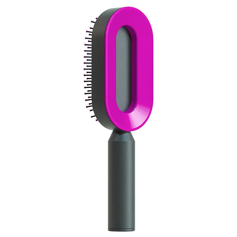 Self Cleaning Hair Brush For Women One-key Cleaning Hair Loss Airbag Massage Scalp Comb Anti-Static Hairbrush Beyond Trends Hub