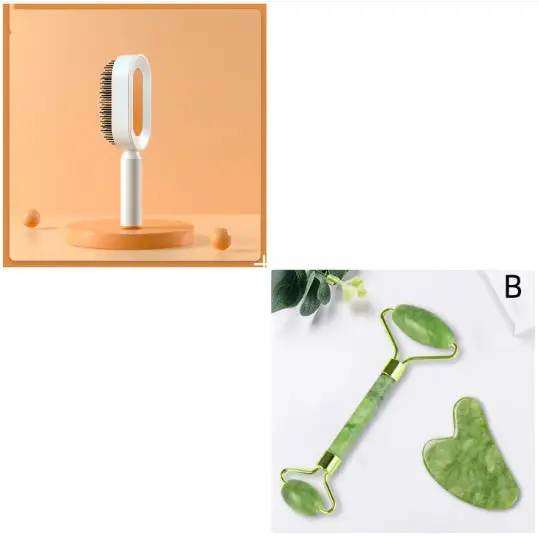 Self Cleaning Hair Brush For Women One-key Cleaning Hair Loss Airbag Massage Scalp Comb Anti-Static Hairbrush Beyond Trends Hub