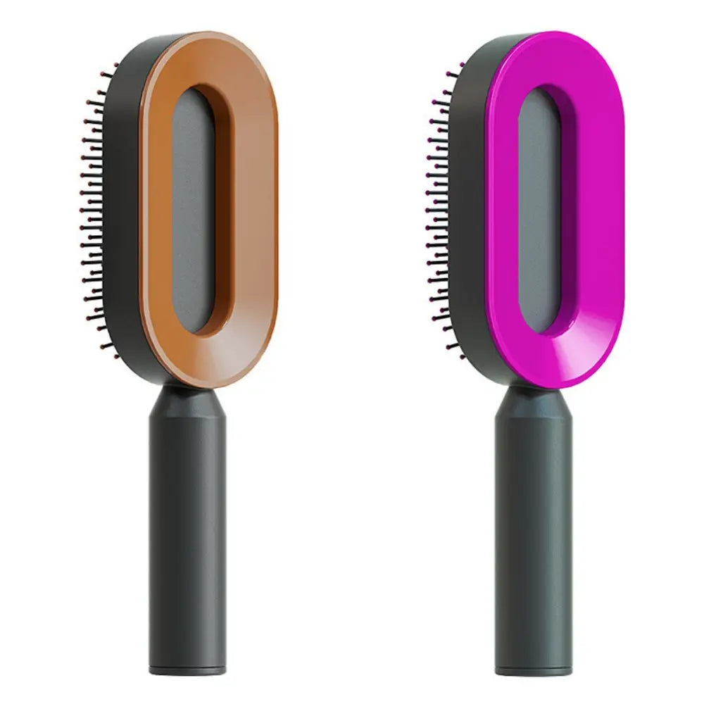 Self Cleaning Hair Brush For Women One-key Cleaning Hair Loss Airbag Massage Scalp Comb Anti-Static Hairbrush Beyond Trends Hub