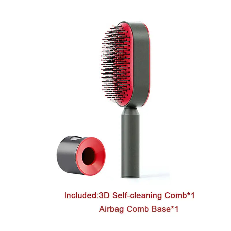 Self Cleaning Hair Brush For Women One-key Cleaning Hair Loss Airbag Massage Scalp Comb Anti-Static Hairbrush Beyond Trends Hub