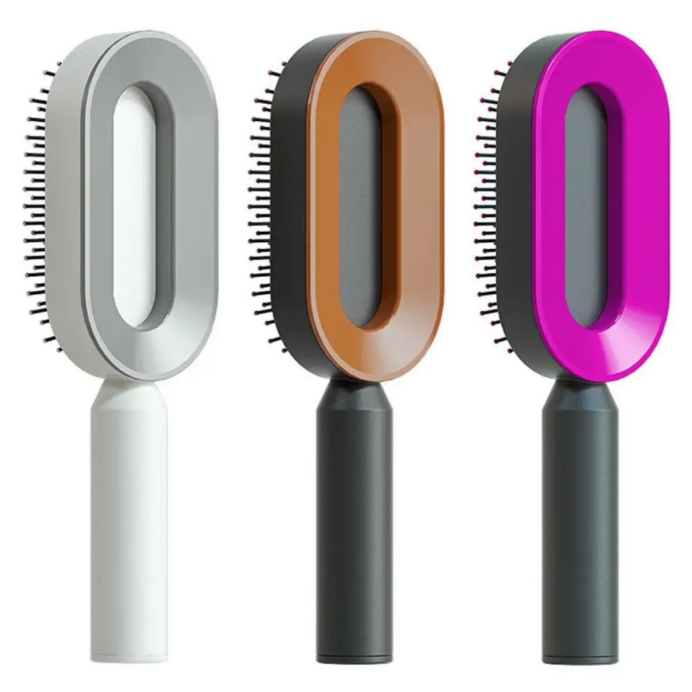Self Cleaning Hair Brush For Women One-key Cleaning Hair Loss Airbag Massage Scalp Comb Anti-Static Hairbrush Beyond Trends Hub