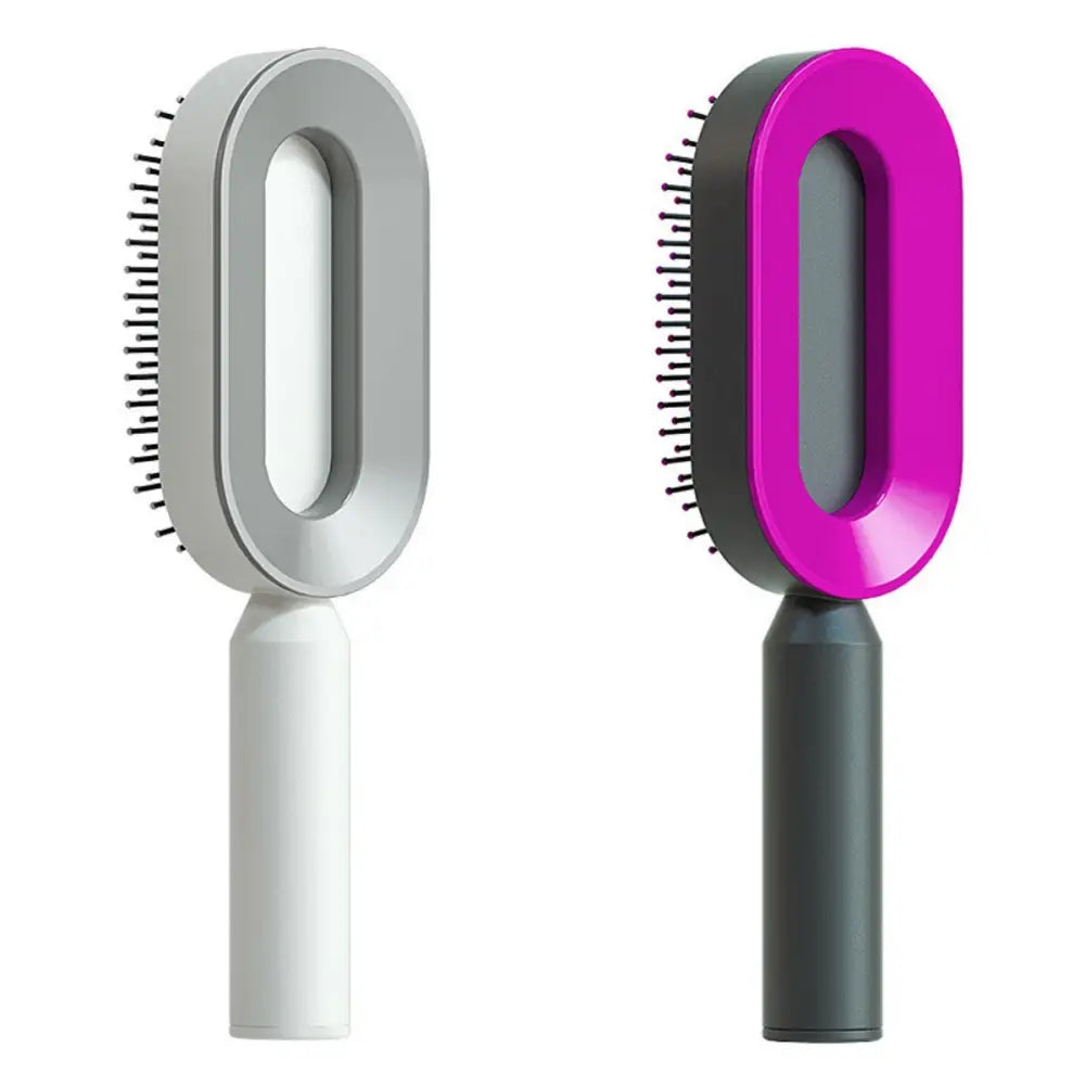 Self Cleaning Hair Brush For Women One-key Cleaning Hair Loss Airbag Massage Scalp Comb Anti-Static Hairbrush Beyond Trends Hub