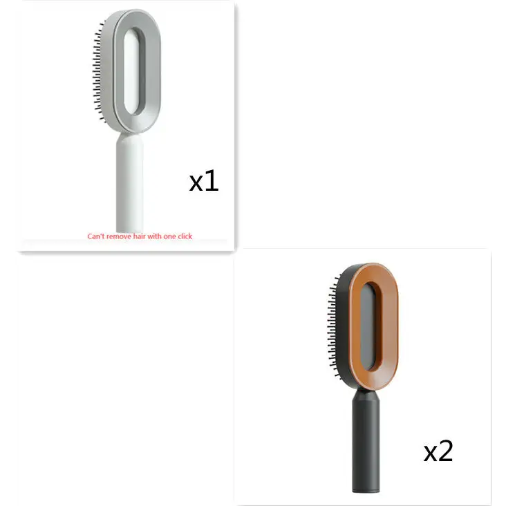 Self Cleaning Hair Brush For Women One-key Cleaning Hair Loss Airbag Massage Scalp Comb Anti-Static Hairbrush Beyond Trends Hub