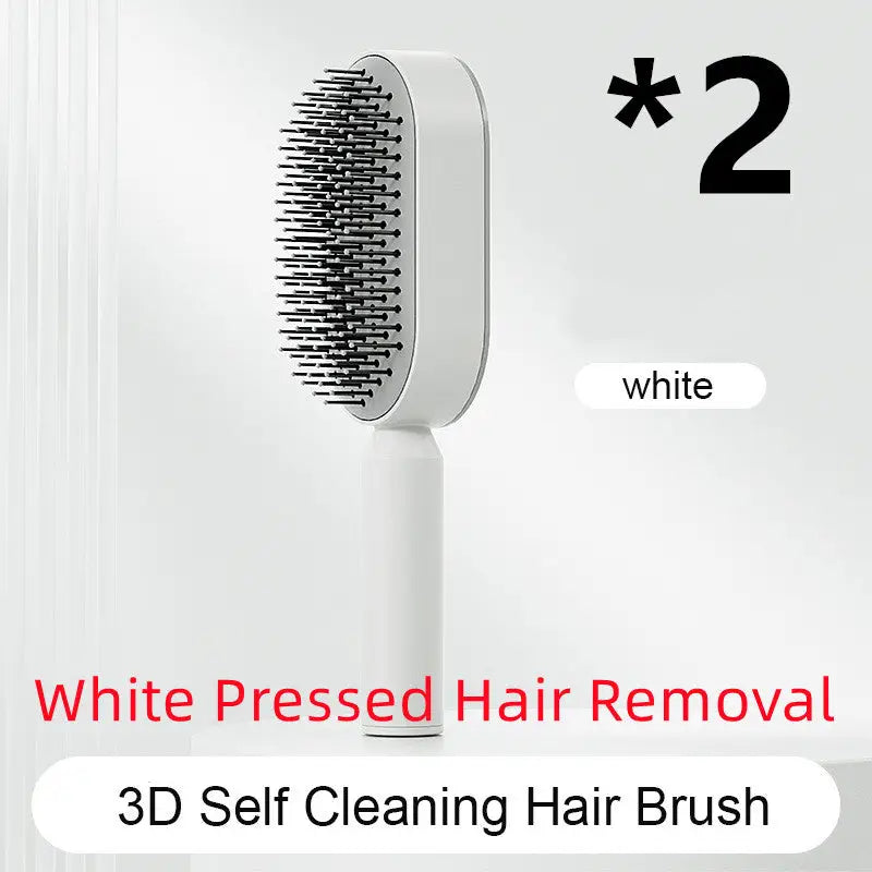 Self Cleaning Hair Brush For Women One-key Cleaning Hair Loss Airbag Massage Scalp Comb Anti-Static Hairbrush Beyond Trends Hub