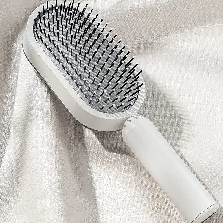 Self Cleaning Hair Brush For Women One-key Cleaning Hair Loss Airbag Massage Scalp Comb Anti-Static Hairbrush Beyond Trends Hub