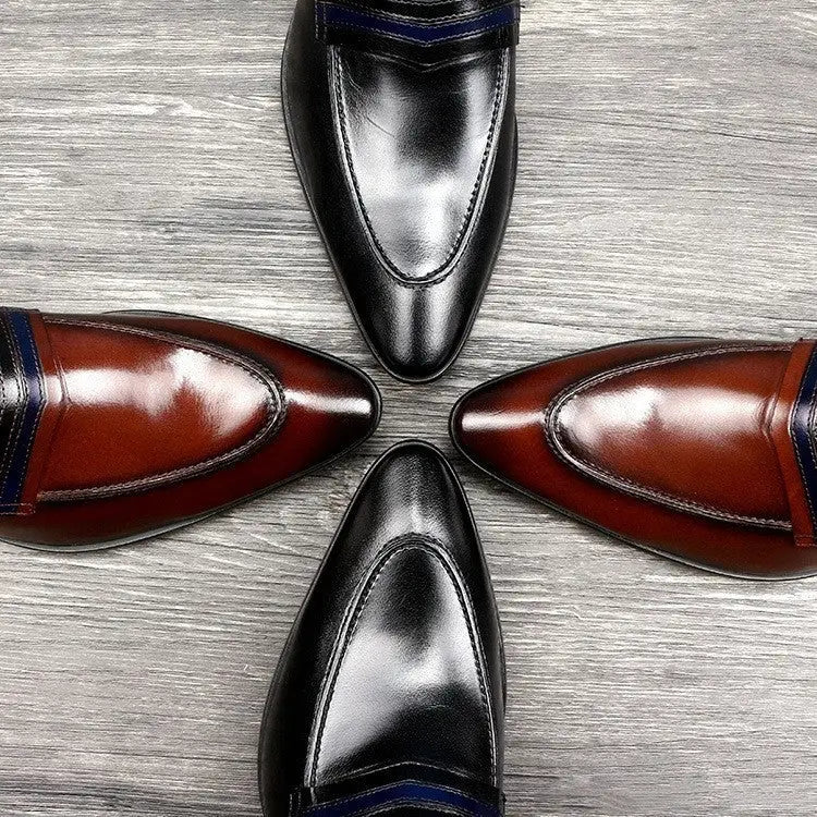 Shallow mouth men's shoes leather shoes Beyond Trends Hub
