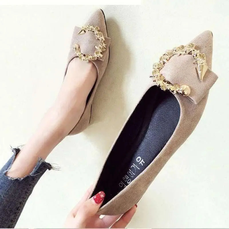 Shallow Mouth Tip Flats For Women Soft Lazy A Pedal Shoes Flat Shoes Women Shoes Woman Beyond Trends Hub