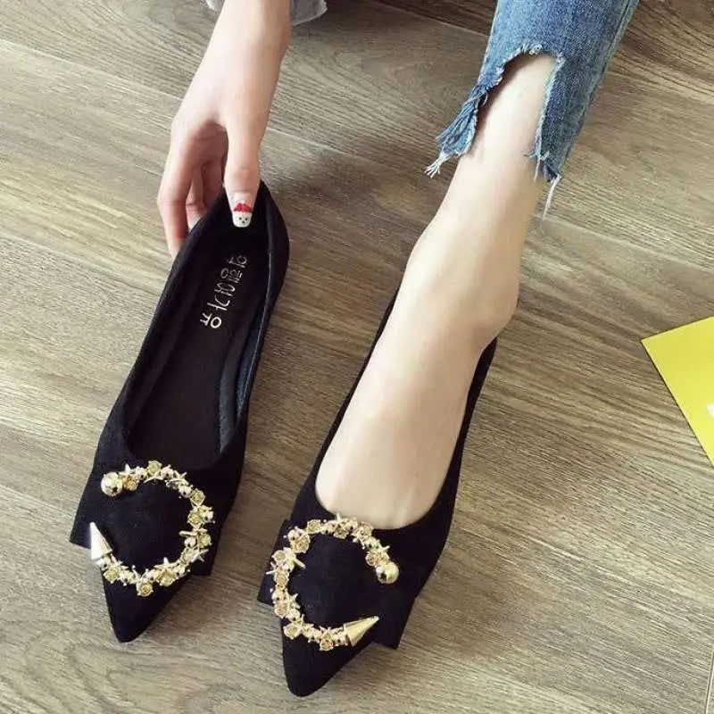 Shallow Mouth Tip Flats For Women Soft Lazy A Pedal Shoes Flat Shoes Women Shoes Woman Beyond Trends Hub