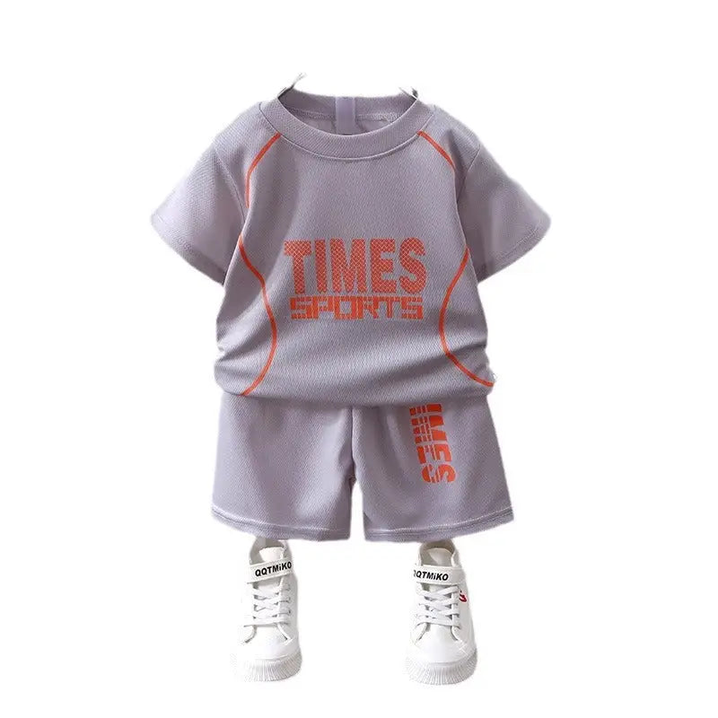 Short-sleeved Uniform Boys' Sportswear Basketball Wear Quick-drying Shorts Suit - Beyond Trends Hub 