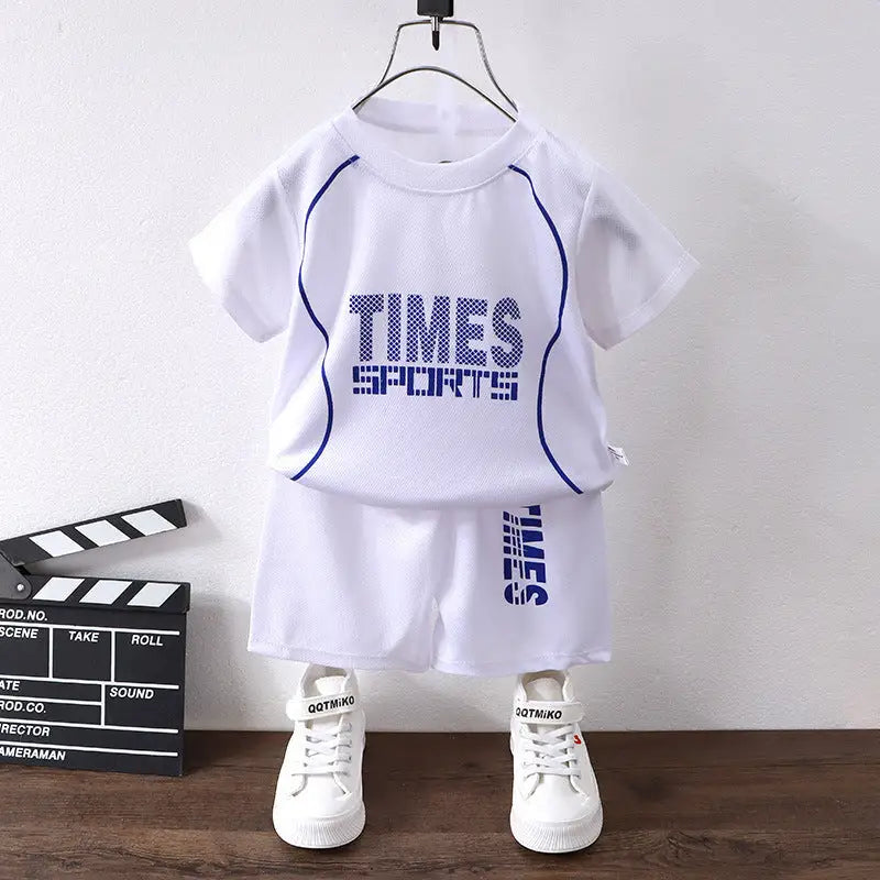 Short-sleeved Uniform Boys' Sportswear Basketball Wear Quick-drying Shorts Suit - Beyond Trends Hub 