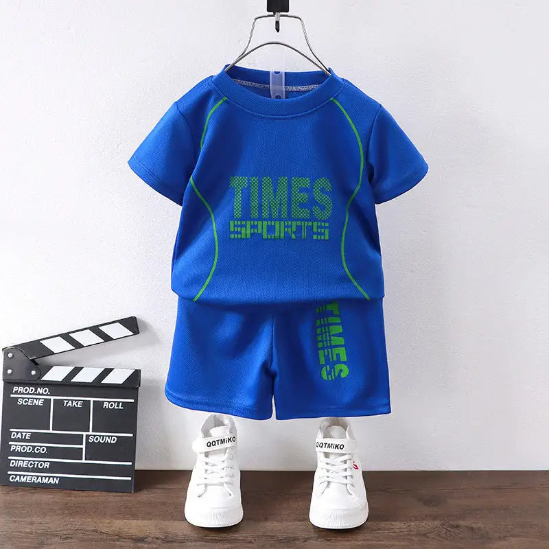 Short-sleeved Uniform Boys' Sportswear Basketball Wear Quick-drying Shorts Suit - Beyond Trends Hub 