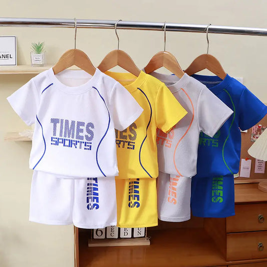 Short-sleeved Uniform Boys' Sportswear Basketball Wear Quick-drying Shorts Suit - Beyond Trends Hub 