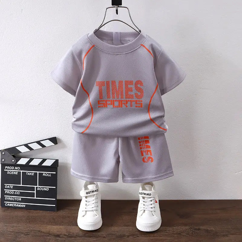 Short-sleeved Uniform Boys' Sportswear Basketball Wear Quick-drying Shorts Suit - Beyond Trends Hub 