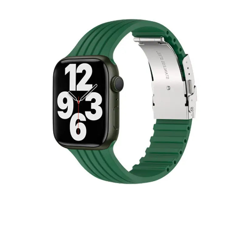 Silicone Stripe IWatch Strap For Men And Women Beyond Trends Hub