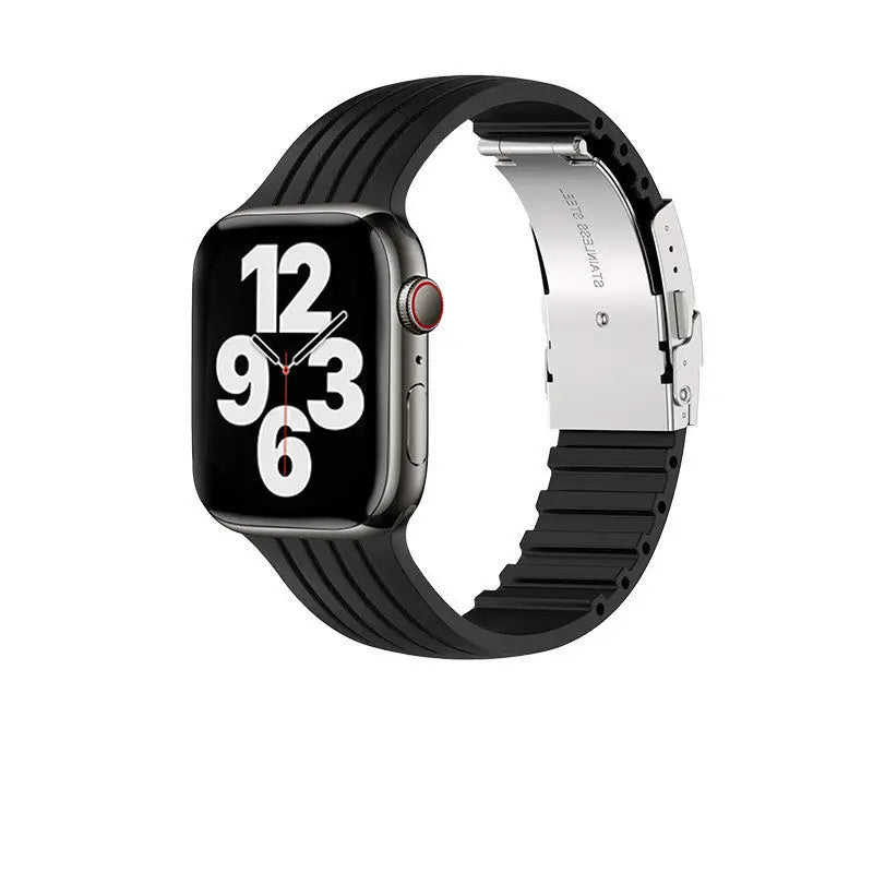 Silicone Stripe IWatch Strap For Men And Women Beyond Trends Hub