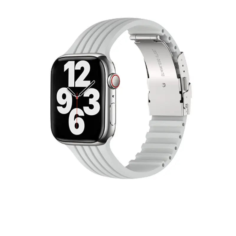 Silicone Stripe IWatch Strap For Men And Women Beyond Trends Hub