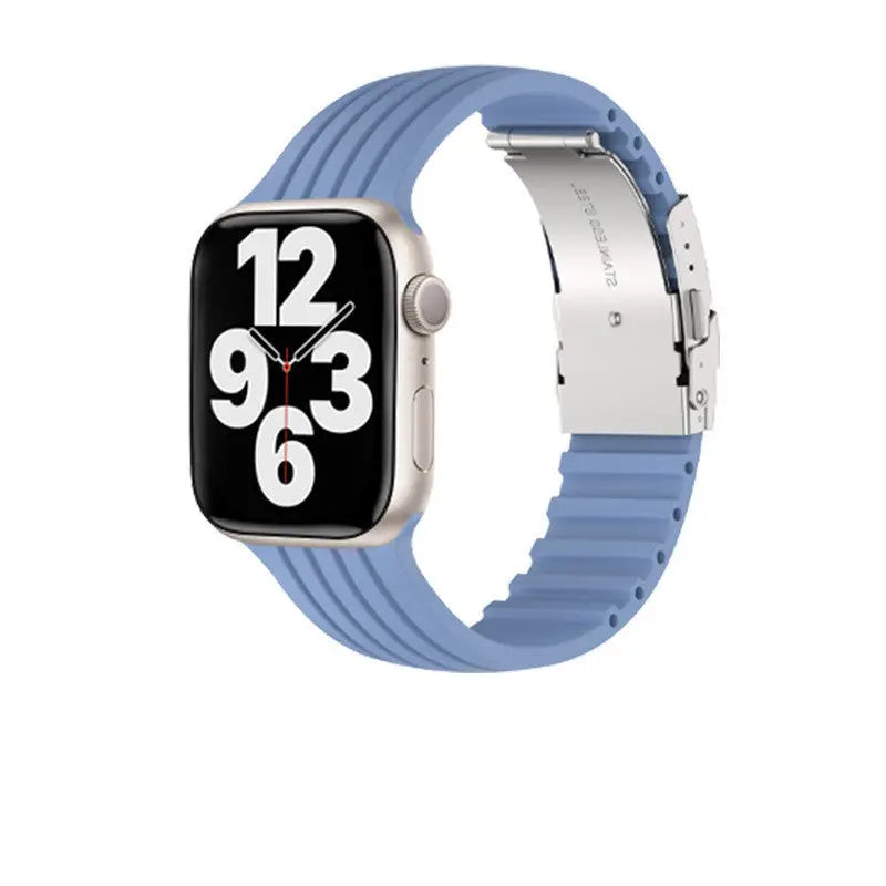 Silicone Stripe IWatch Strap For Men And Women Beyond Trends Hub